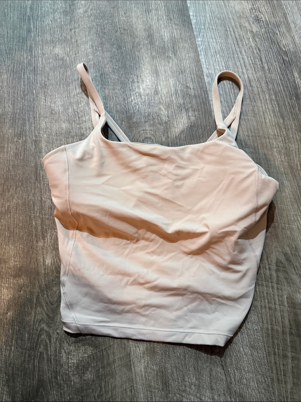 Lululemon strappy Nulu shelf tank Women’s in beige